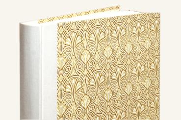 Exklusives Hochzeitsalbum Gold, "Genua", zum gestalten, Handarbeit